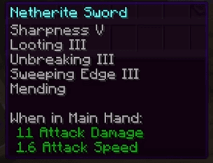 Max enchanted netherite sword in hardcore! I've never made it this