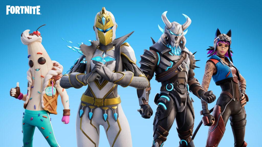 Decorative image in featuring Fortnite OG character skins in relation to Fortnite OG 2 schedule