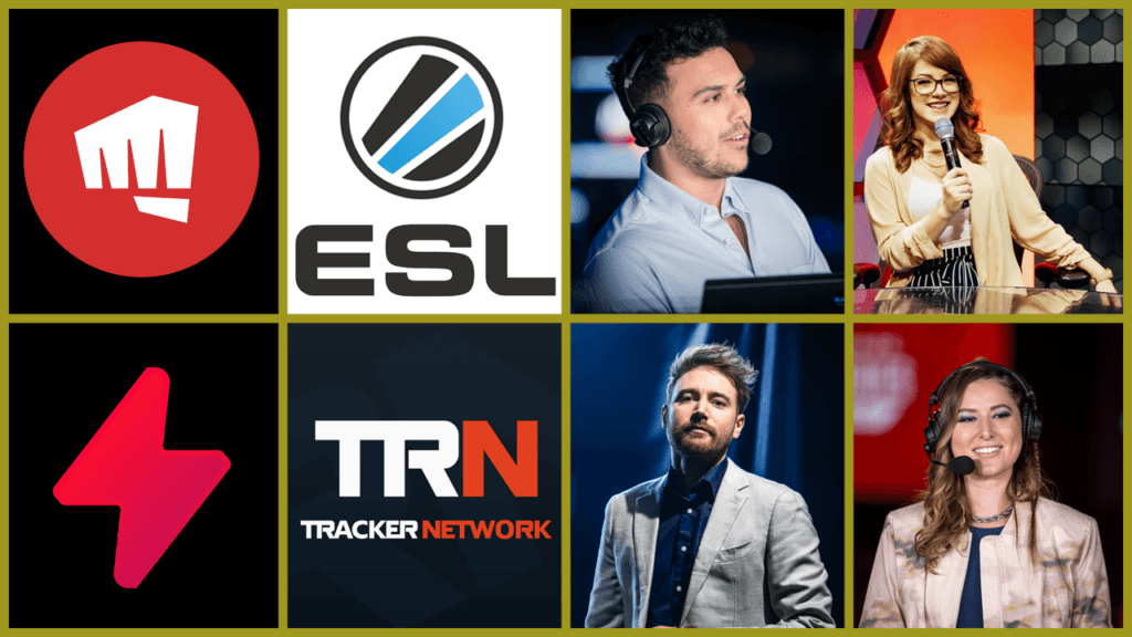 Some of many Esports Awards 2024 Play by Play caster Color Caster Supporting Service and Broadcast Production Team finalists