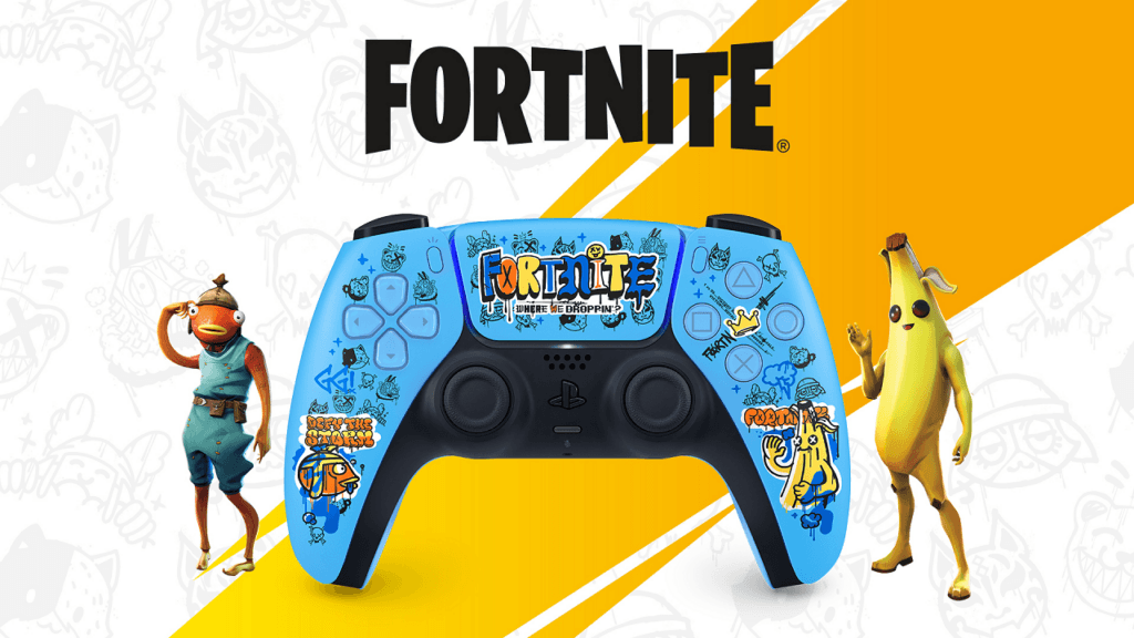 Fortnite themed PS5 controller artwork by Sony