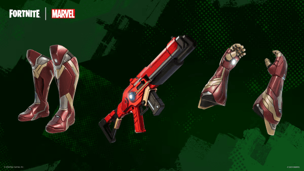 Some items for the Avengers loadout in Day of Doom LTM in Fortnite