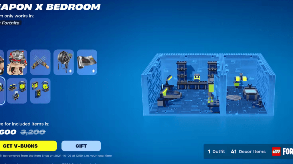 The Marvel Build Bundle of Weapon X Lab Build Bundle in LEGO Fortnite