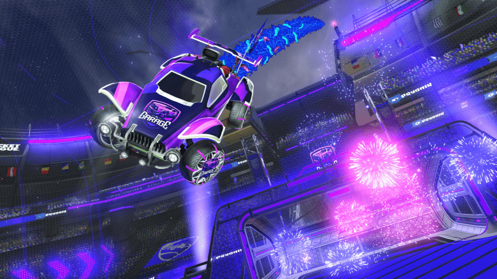 Oogie's Worm Boost in-game screenshot in Rocket League