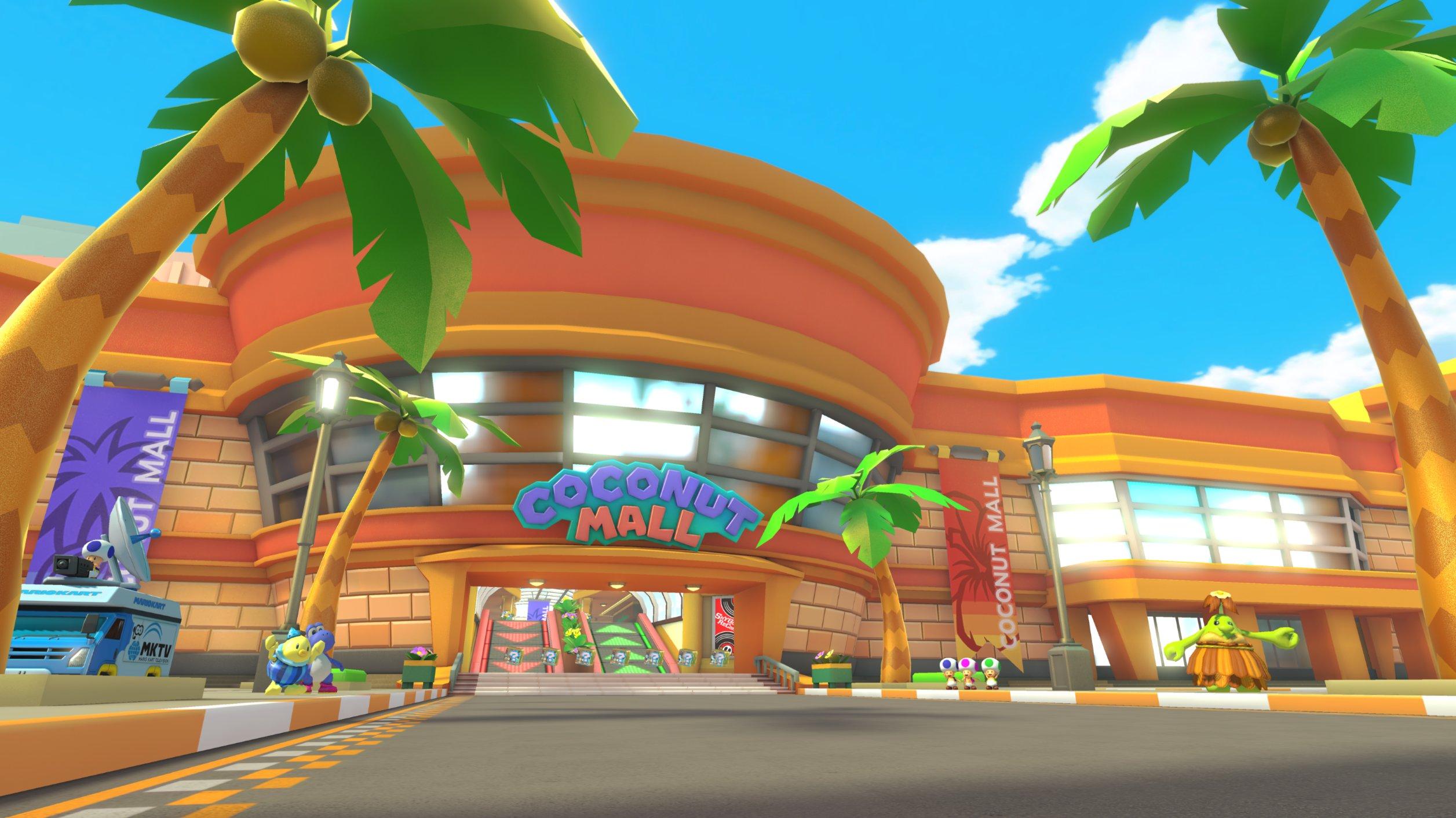 Coconut Mall Mario Kart