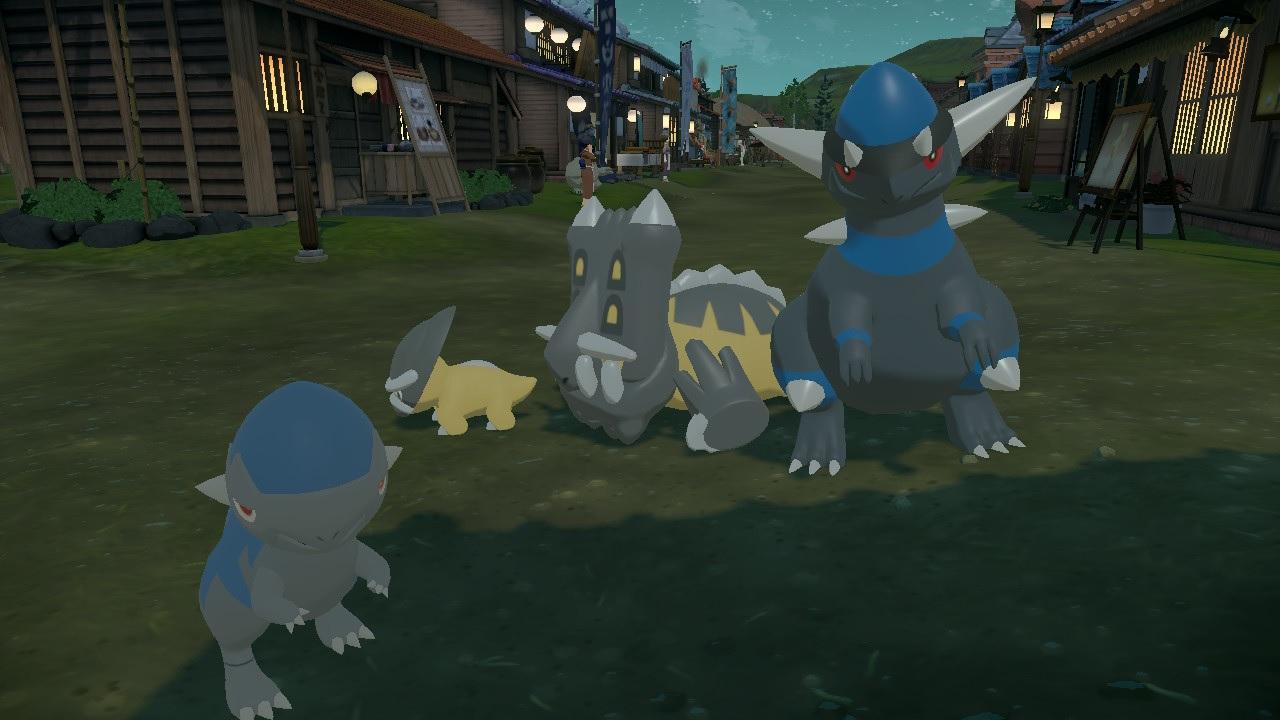 Cranidos, Ramardos, Bastiodon and Shieldon in Pokemon Legends: Arceus