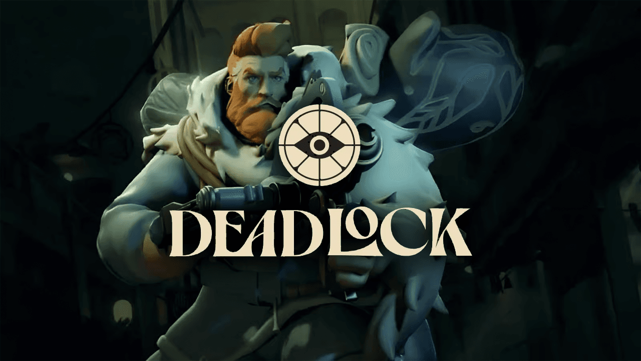 Deadlock guide with an artwork behind it depicting a Deadlock guide