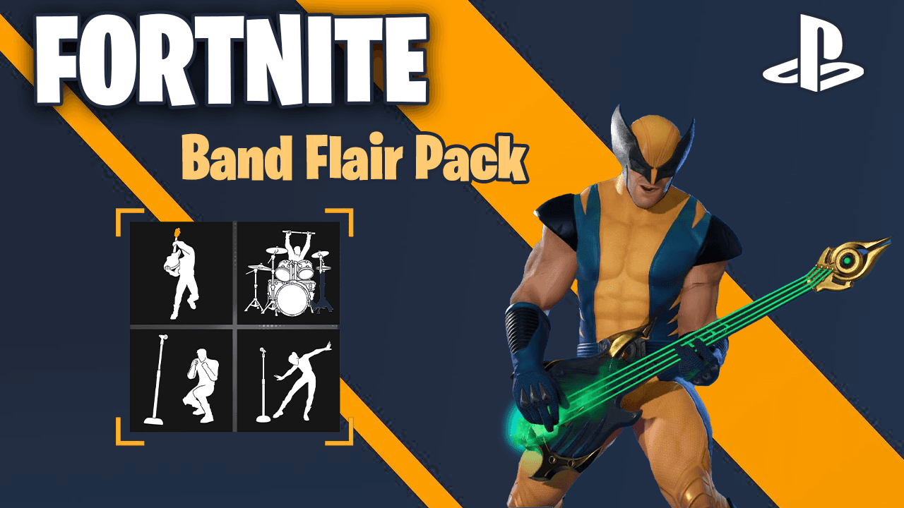 Fortnite X PlayStation collab, Band Flair Pack