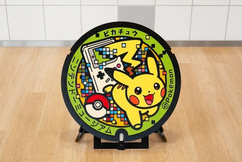 The Pikachu manhole cover at Kyoto Nintendo Museum