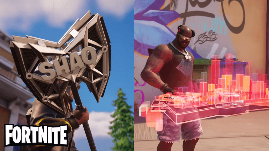 Fortnite Shaq skin in-game from the cinematic trailer by Epic Games 