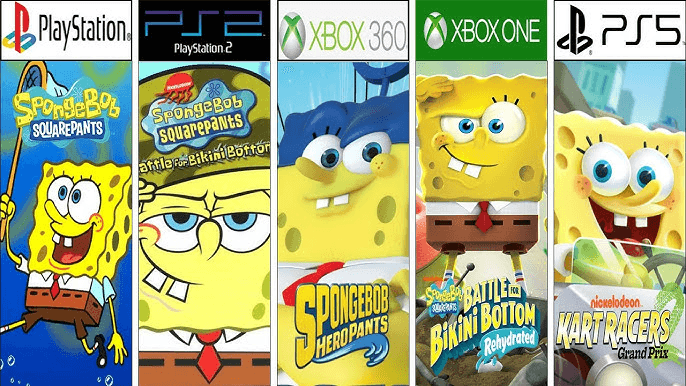 Some SpongeBob games of past years on multiple consoles