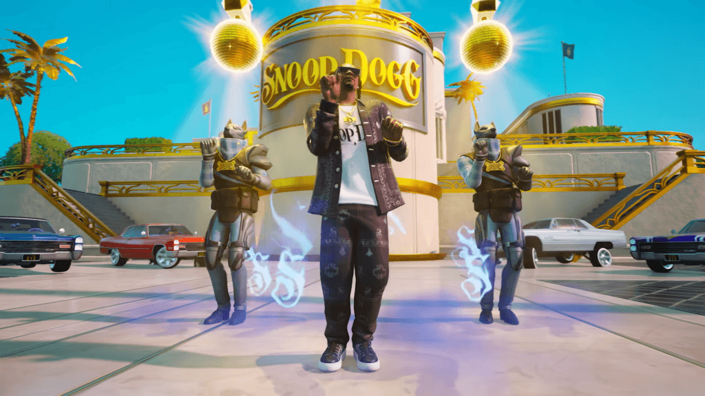 Snoop Dogg on The DoggPound in Fortnite Kick's trailer