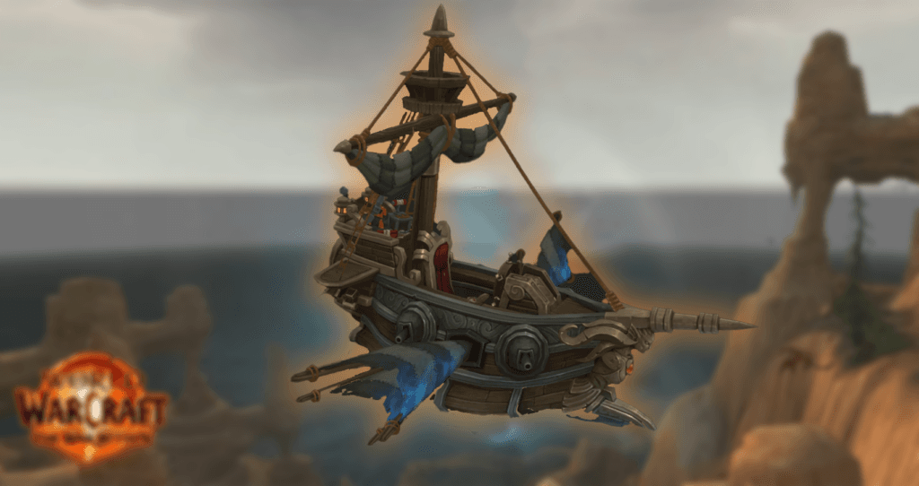 The ship mount received along the way of complete Patch 11.0.7 achievements