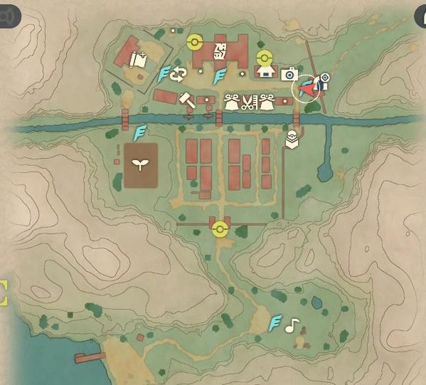 Showing locations of Unowns in Jubilife Village