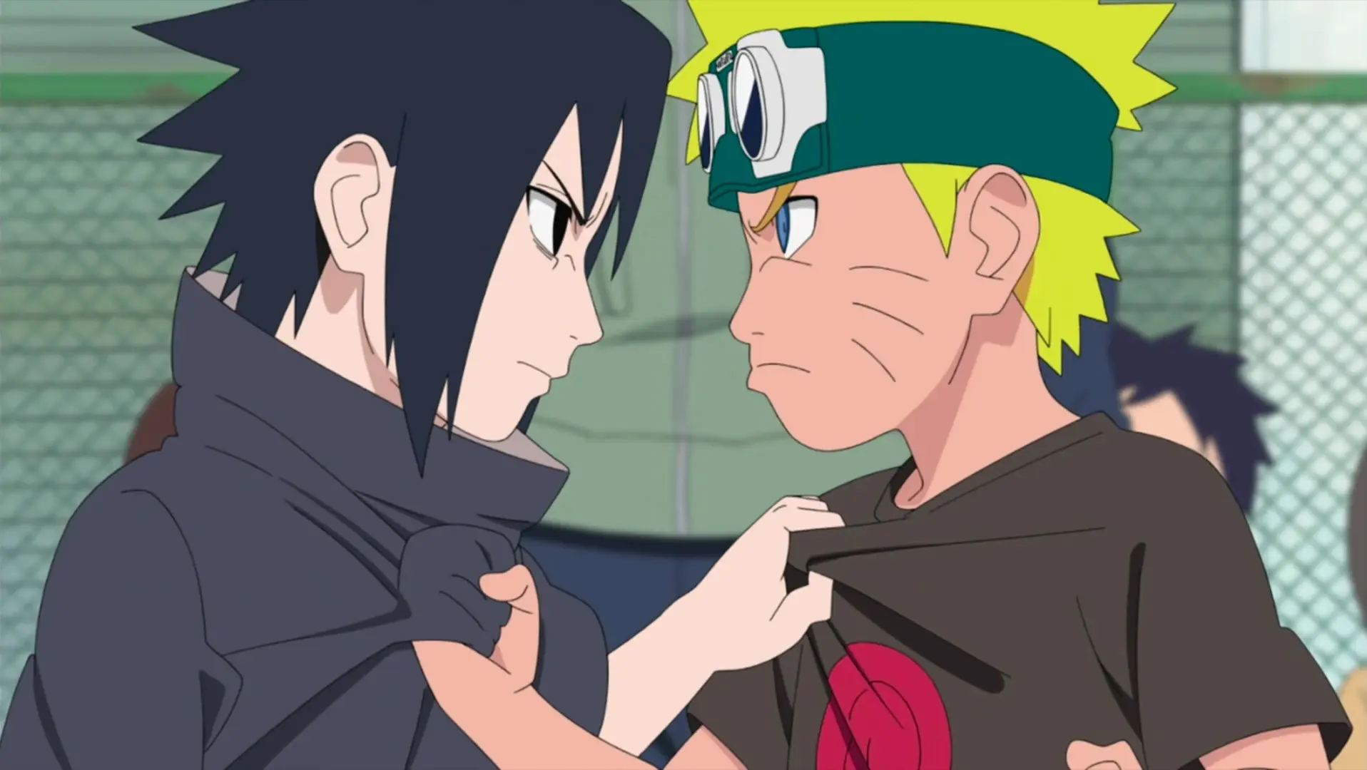Naruto and Sasuke in the Naruto anime