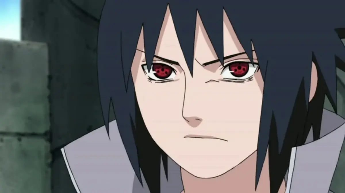 Sasuke Uchiha from Naruto with Shanringan