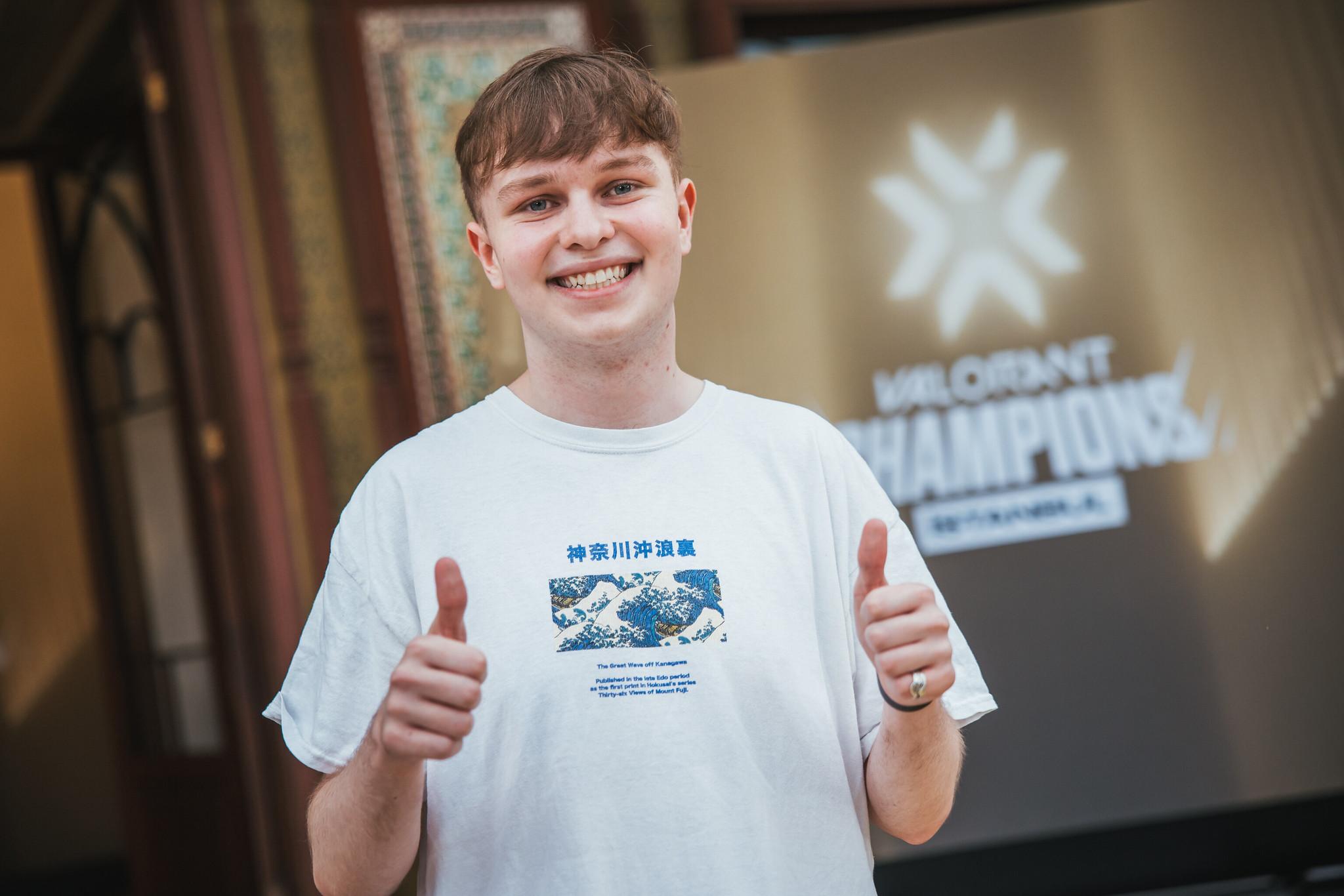 Benjy "Benjyfishy" Fish is seen on the golden carpet at the VALORANT Champions 2022 Istanbul Grand Finals on September 18, 2022 in Istanbul, Turkey.
