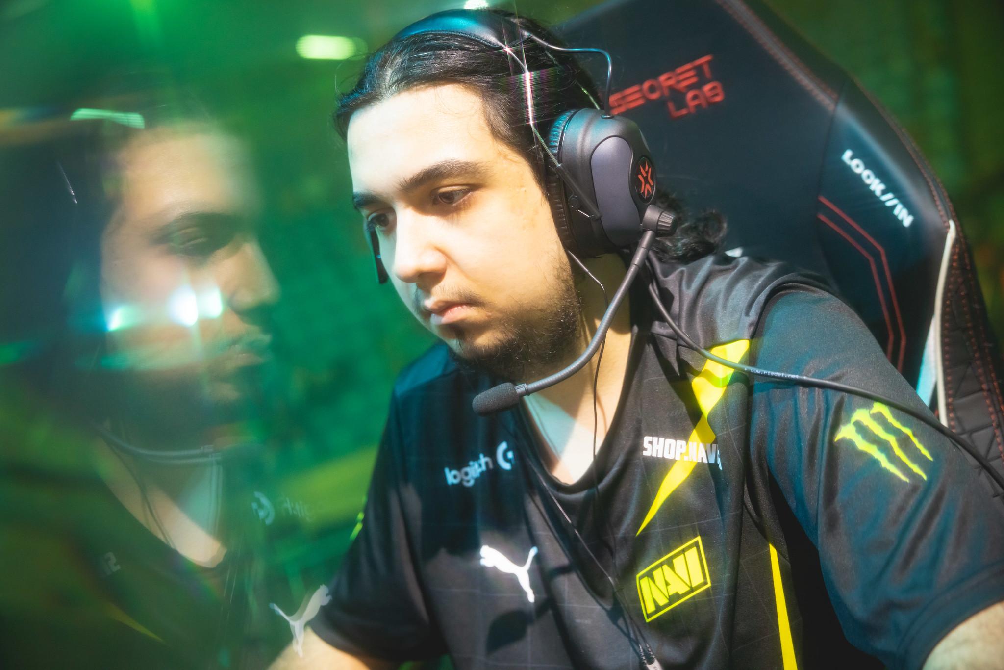 Mehmet "cNed" lpek of Natus Vincere prepares to compete at the VALORANT Champions Tour 2023: LOCK//IN Semifinals on March 3, 2023 in Sao Paulo, Brazil.
