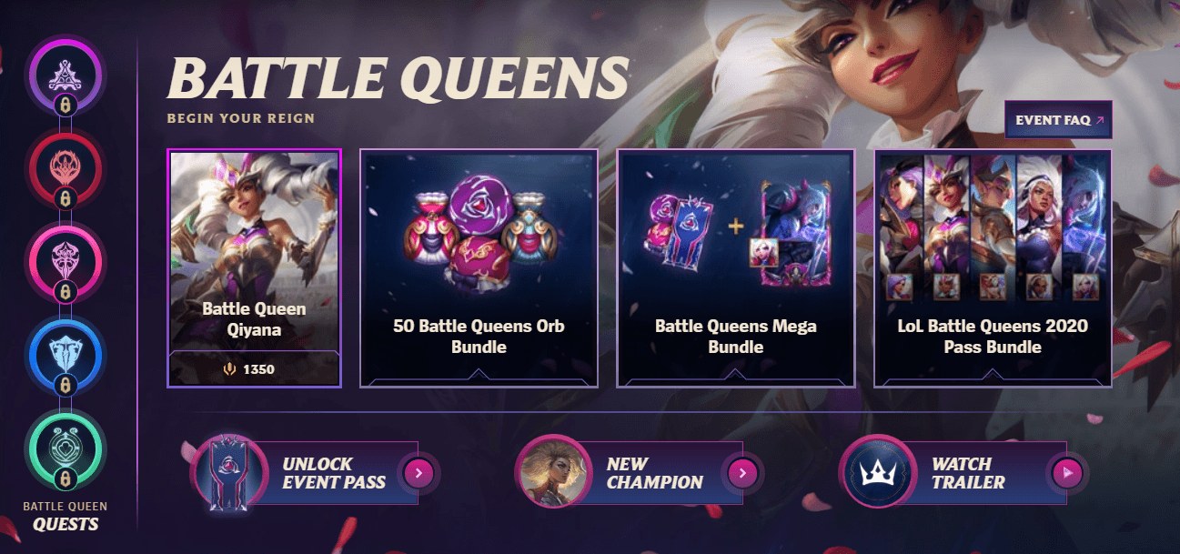 Battle Queen rewards