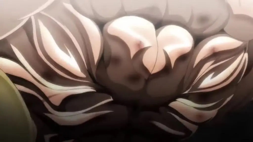 Baki Hanma's demon back during his fight with Jack