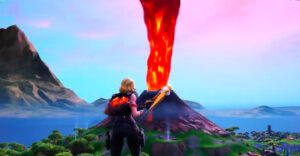 Fortnite volcano erupts destructively, wipes out Tilted Towers