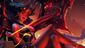 The fiery Battle Pass’ Queen of Pain Arcana has released