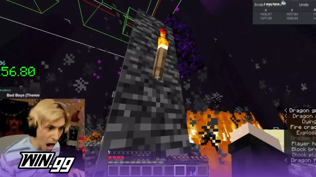 xQc minecraft speedrun