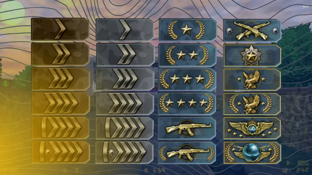 Which rank plays the most CSGO