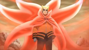 Baryon mode Naruto first appears in this episode of Boruto