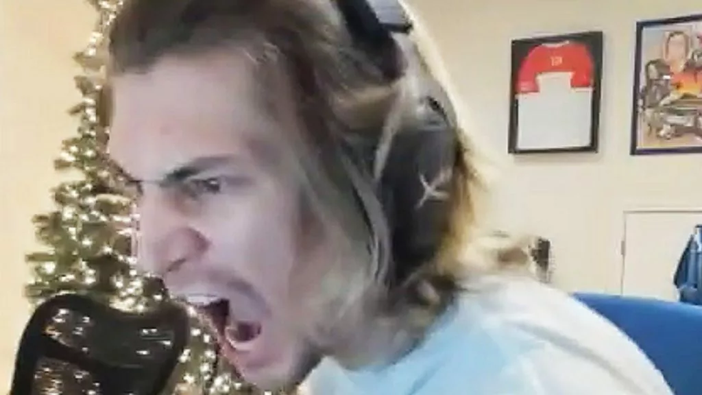 xQc angry