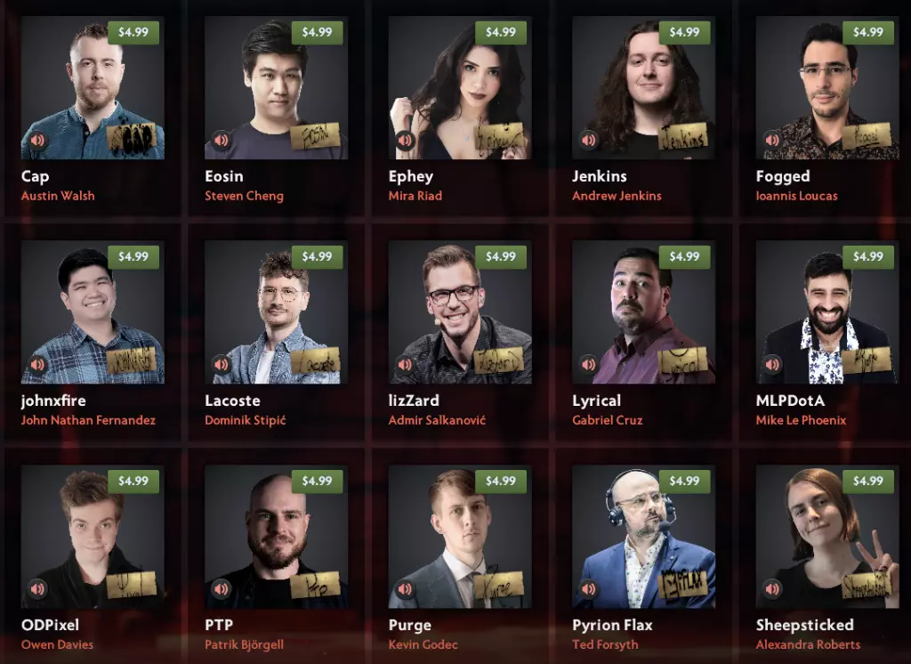TI11 talent voice linesÃÂÃÂ store