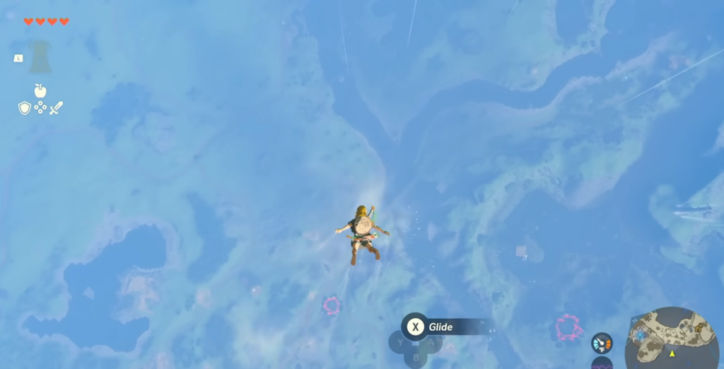 How to get to surface from a sky island in Tears of the Kingdom