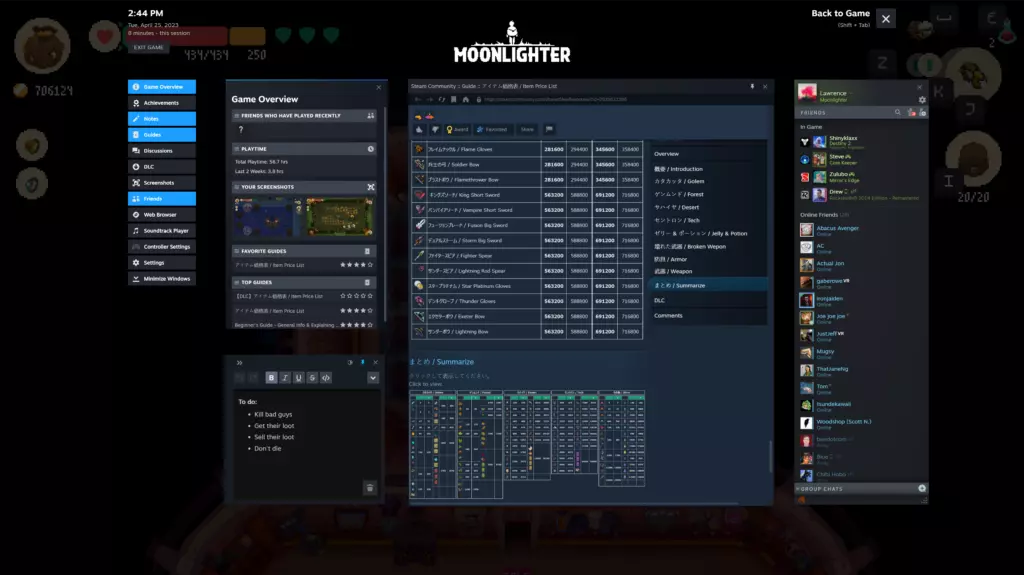 New Steam overlay