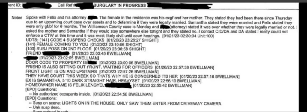 xQc and Adept police documents