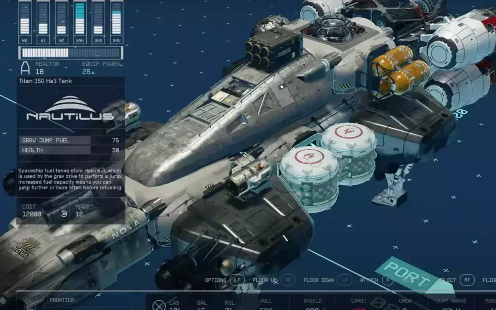 Starfield ship customization