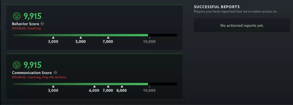 Dota 2 new conduct system
