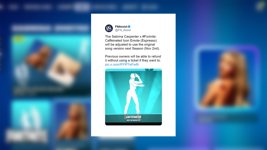 Fortnite Sabrina Carpenter S Espresso Emote Returns WIN Gg Image 29 