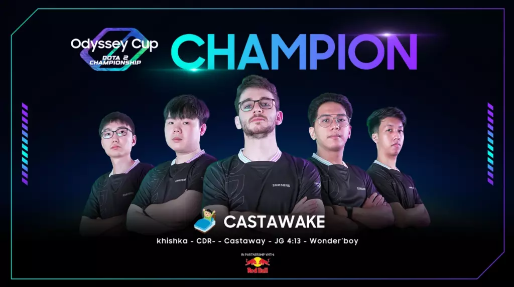MongolZ Dota 2 roster Castawake Samsung Odyssey Cup