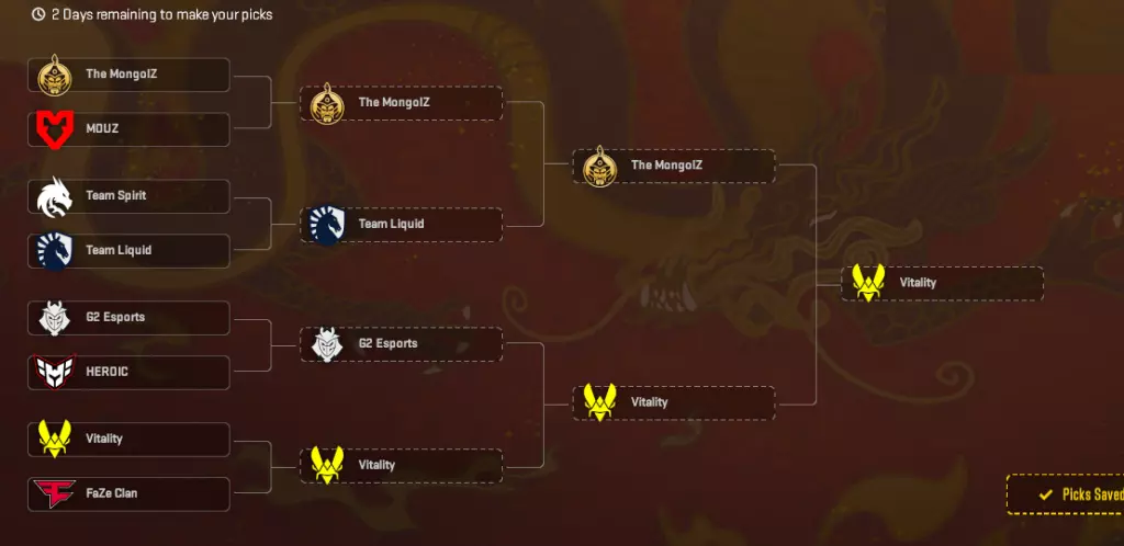 CS2 Shanghai Major playoffs pick'ems