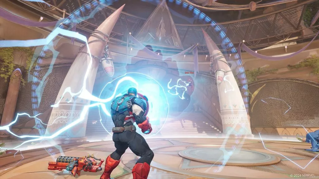Marvel Rivals Captain America player count header
