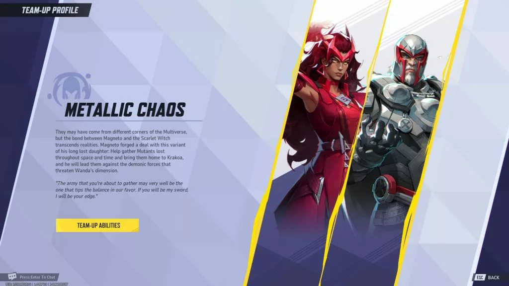 Metallic Chaos in Marvel Rivals