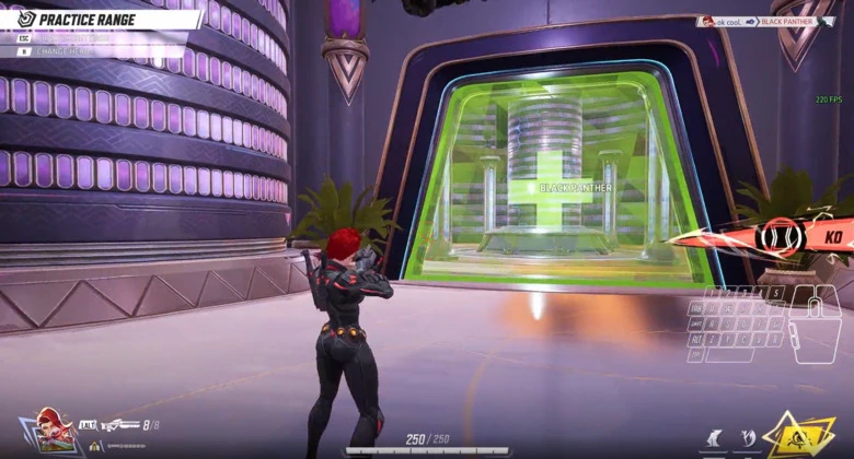 Duelist Black Widow in Marvel Rivals.
