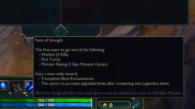 League of Legends Feats of Strength details