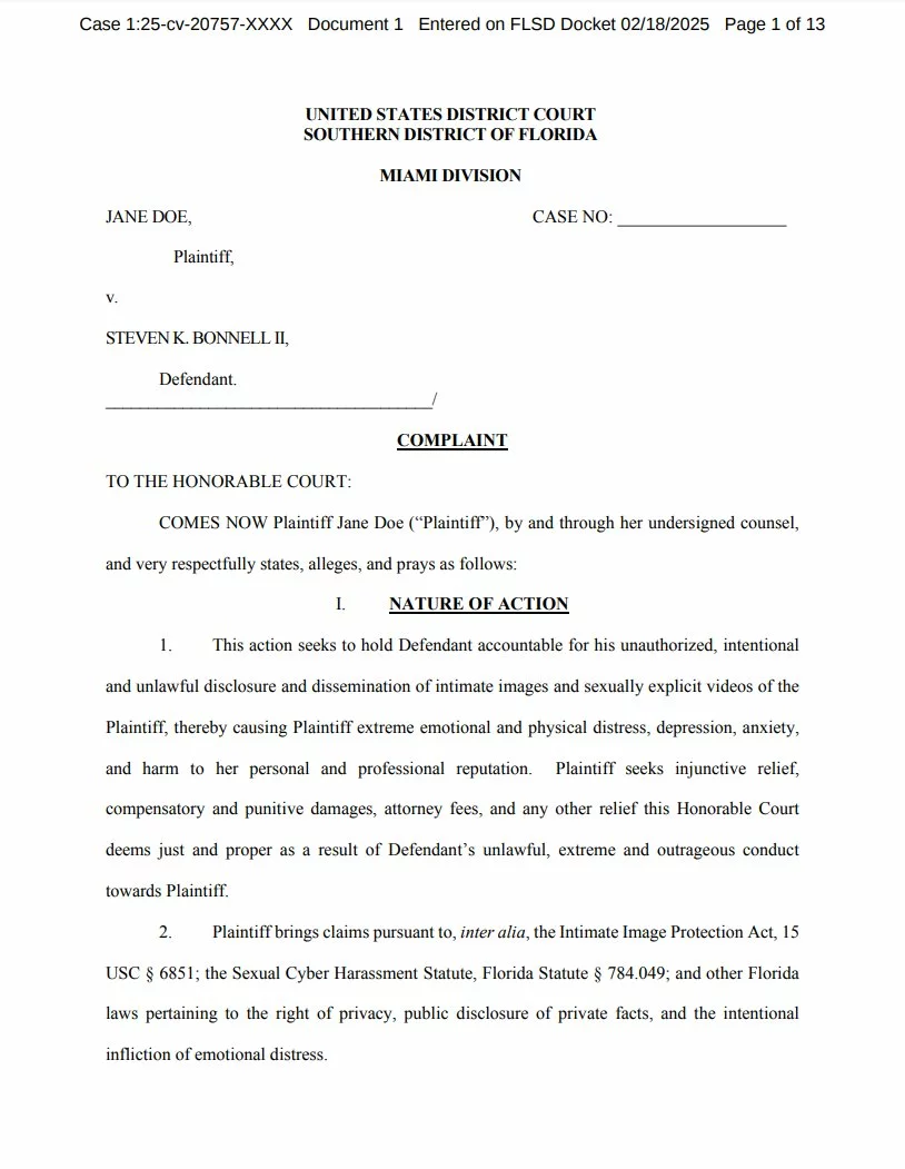 Destiny lawsuit first page