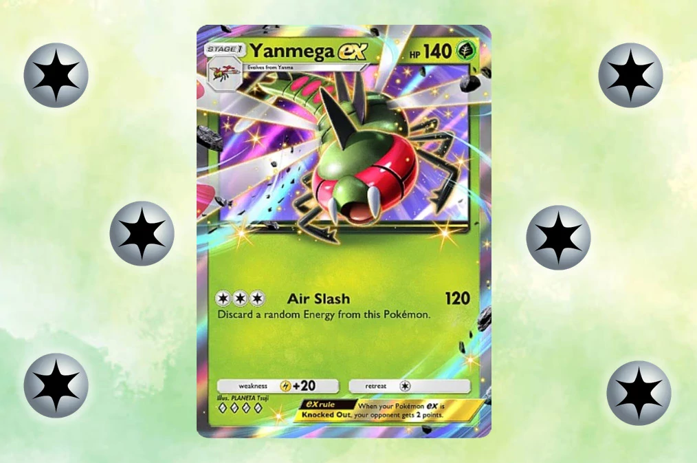 Yanmega may be the best current counter to Darkrai ex in Pokemon TCG Pocket.