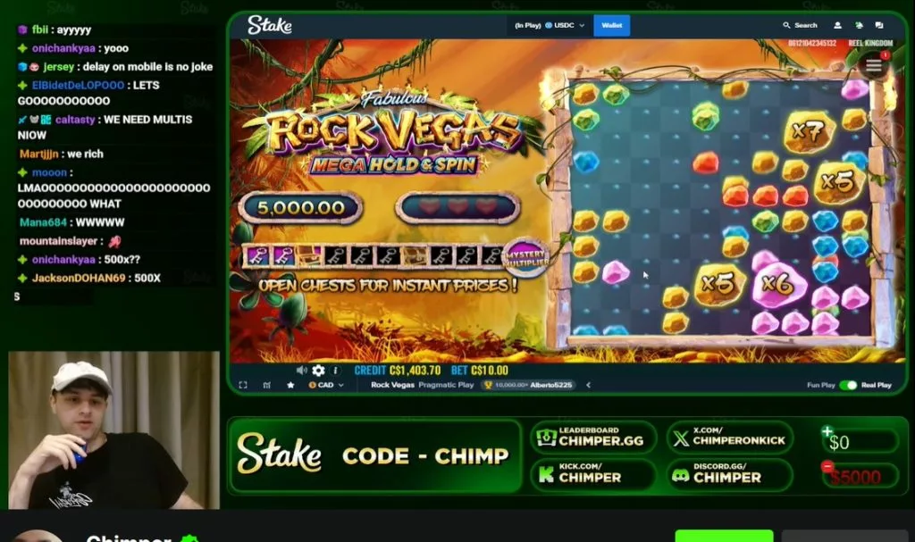 chimper kick streamer