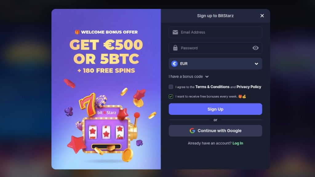 start on bitstarz casino