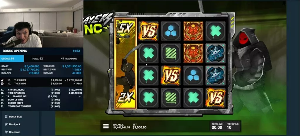 trainwrecks plays slayer inc slot