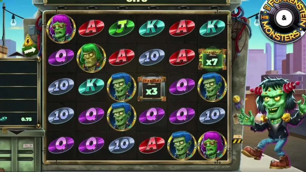 Dr Funkenstein and his monsters slot