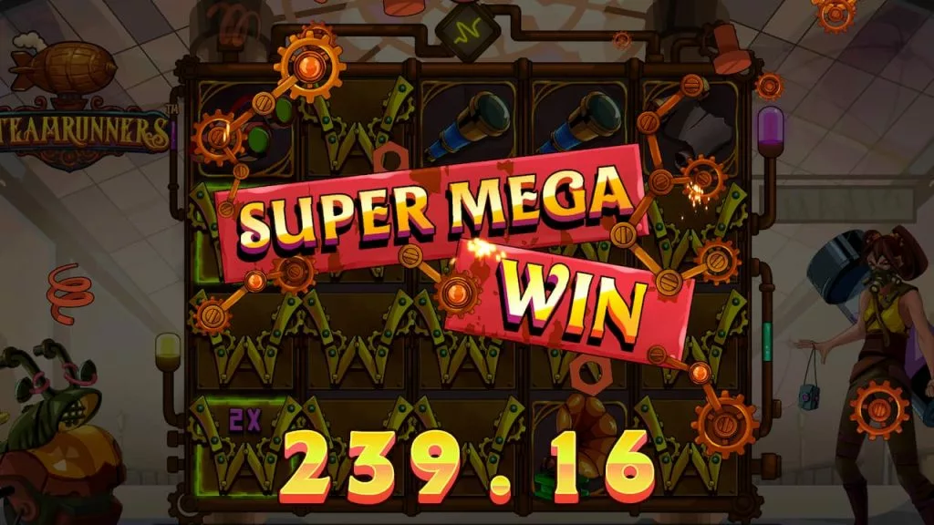 Getting a super mega win in Steamrunners