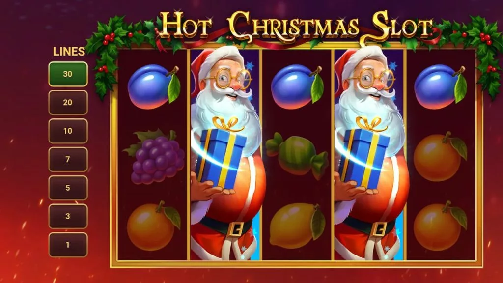Getting two expanding wilds in Hot Christmas